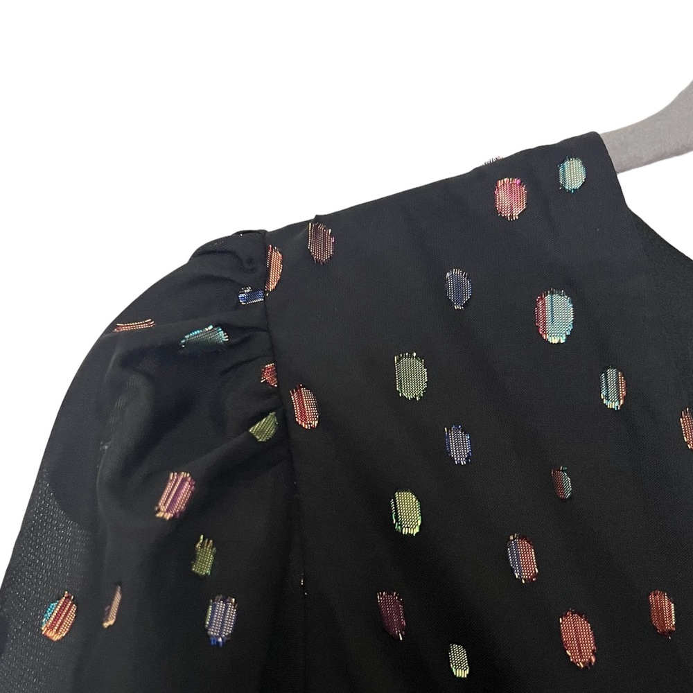 Yumi Kim All or Nothing Sheer Black & Polka Dot Mini Dress - Picture 7 of 8